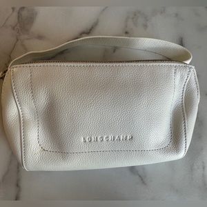 Longchamp White Leather Fannypack